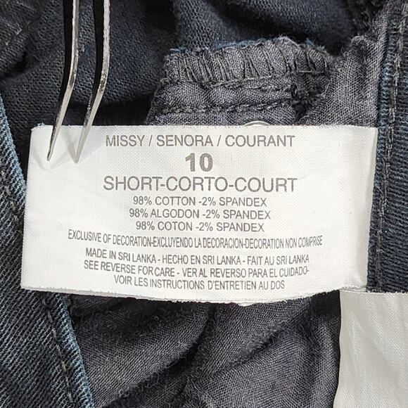 Gloria Vanderbilt Jeans Womens 10 SHORT Black Mid Rise Straight Leg Stretch - Picture 7 of 14